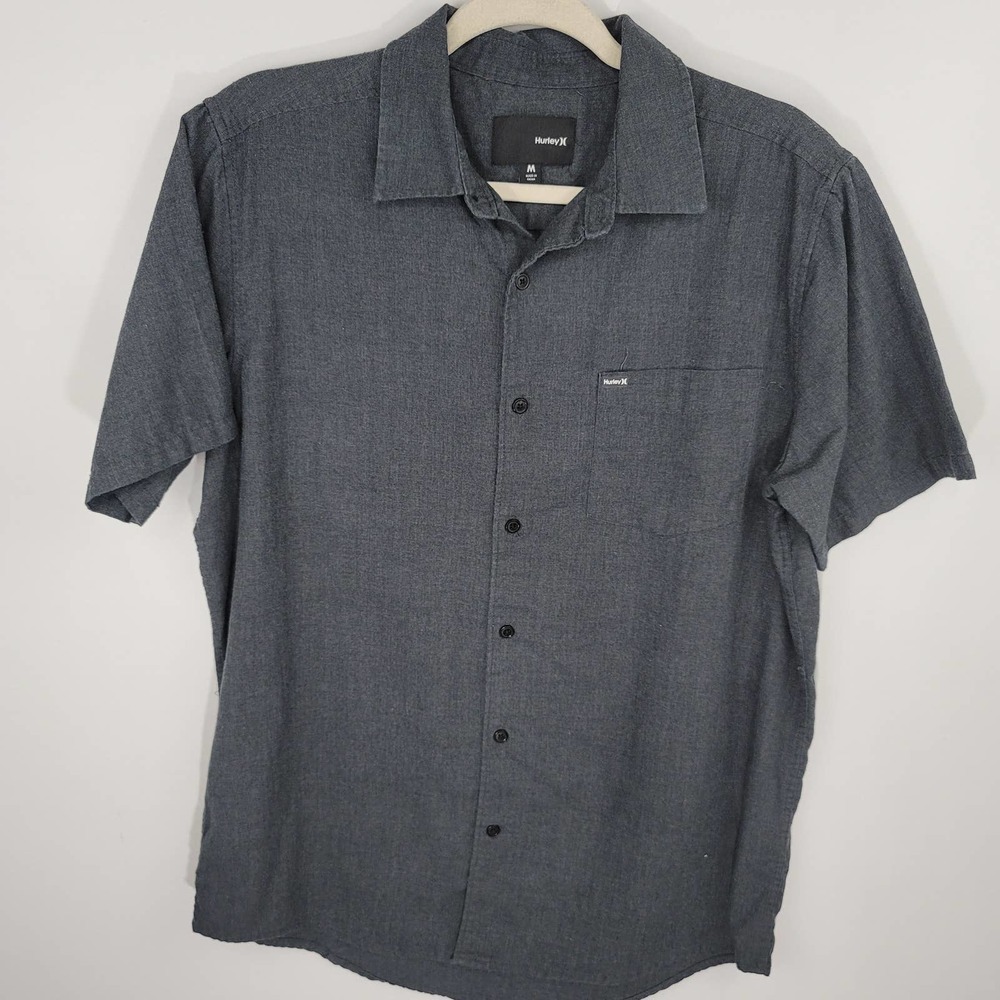 HURLEY Men's Casual Button Front Shirt Size M